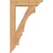 Ekena Millwork Balboa Traditional Smooth Bracket w/ Offset Brace, Western Red Cedar, 5 1/2"W x 20"D x 32"H BKT0604X20X32BOA01SWR - alternate 4